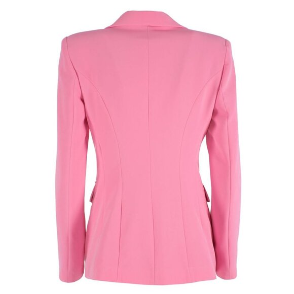 Pink Nylon Classic Jacket with Button Closure - Picture 2 of 3
